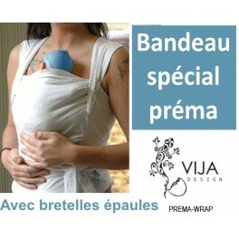 Préma wrap- Bandeau peau-à-peau préma (bretelles épaules)